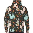thumbnail image 5 of Hoodies for Men - Cartoon Cute Rabbit Radish Long Sleeve Comfrt Men'S Fashion Hoodies & Sweatshirts, Sweatshirts for Men Hoodies Pullover Clothing Clothes with Pouch, 5 of 7