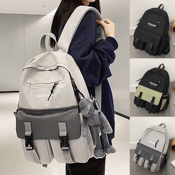 LILIYA Compact Medium Backpack, Large Capacity, Wear-resistant, Back to School, for Ages 5Rd 5th 7th 9th, High School, School Companion, Day Pack, Versatile Design