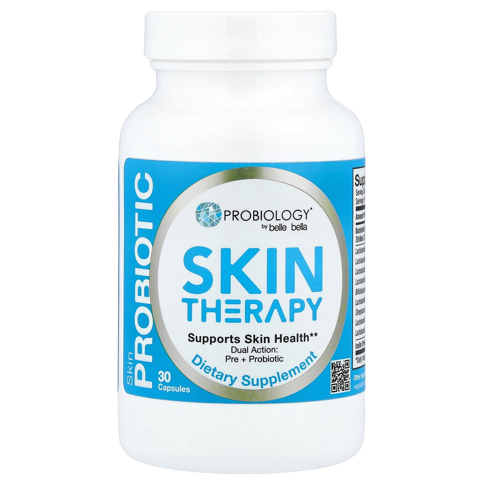 Belle+Bella Probiology®, Probiotic Skin Therapy, 30 Capsules (15 Billion CFU per Capsule)