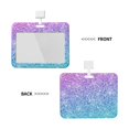thumbnail image 2 of Cauagu Multicolor Glitter for ID Badge Holder,Badge Holder with Windows Key Card Work Badge Sleeve for Office/ Factory/ID Credit Cards/Proximity Key Cards, 2 of 7