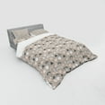 thumbnail image 3 of Ambesonne Geometric Bedding Set 3 Pcs, Contemporary Art Work, Twin XL, Pale Peach Grey, 3 of 3