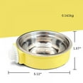thumbnail image 2 of Crate Dog Bowl,Stainless Steel Removable Hanging Food Water Bowl Cage Coop Cup for Dogs,Cats,Birds,Small Animals (Yellow, Small), 2 of 7