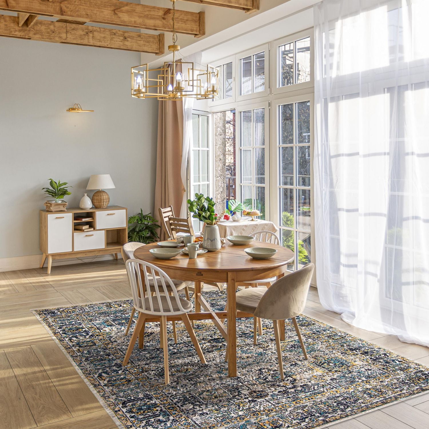 ECARPET Traditional Vintage Style Area Rug for Hallways, Bedroom and Living Room Bolivia Yalameh Collection