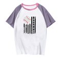 thumbnail image 4 of Birdeem Blouses pour Femmes Mode Imprimée Col Rond Manches Courtes T-Shirt Décontracté, 4 of 12