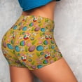 thumbnail image 4 of Salouo Easter Print Women's Athletic Shorts,Booty Shorts Biker Shorts High Waisted Elastic Workout Shorts for Yoga Gym Running Sports-Large, 4 of 8