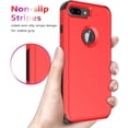 thumbnail image 5 of Diverbox for iPhone 8 Plus Case iPhone 7 Plus Case [Shockproof] [Dropproof] [Dust-Proof],Heavy Duty Protection Phone Case Cover for Apple iPhone 8 Plus & 7 Plus (Red), 5 of 7