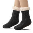 thumbnail image 6 of LYMAYTER Women Fuzzy Warm Slipper Socks Winter Non Skid Indoor floor Socks Fleece Soft Grips Socks, 6 of 7