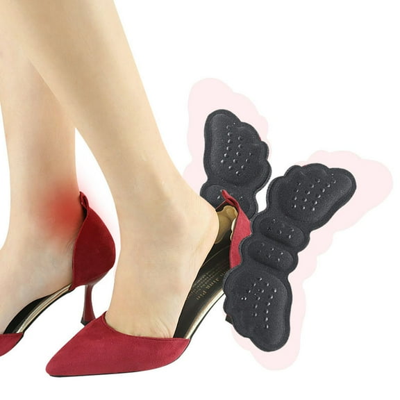 Masteelf 4 Pairs of Heel Grips Pads Shape Anti Self Adhesive Heel Cushion (Thin and for Each 2 Pairs)