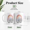 thumbnail image 2 of zilaii May You Have The Confidence Of A Mediocre Man 11 Oz White Novelty Coffee Mug, Funny Rainbow Ceramic Mug, Power Mug, Sassy Gifts, Feminist Gifts for Women, Inspirational Present for Friends, 2 of 6