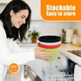 thumbnail image 5 of PQPO Silicone Liners Compatible with KitchenAid 4.5-5 Quart Tilt-Head mixer Bowl,2 Liners with Lids（red＋black）, 5 of 8