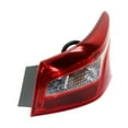 thumbnail image 4 of For Nissan Sentra 2016 2017 2018 2019 Tail Light Driver Side | Outer | CAPA Certified | Clear and Red Lens | Chrome Housing | Replacement For NI2804108, NI2804108C | 265553YU0A, 315-1990L-AC, 4 of 7