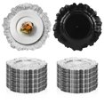 thumbnail image 5 of golytefs 100PCS Vintage Decorative Table Plate Reusable Luxury Dinner Plate 12In Irregular Napkin Holder for Wedding Catering Parties Restaurant Home Use, 5 of 9