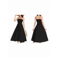 thumbnail image 3 of Women'S Summer Maxi Dress Sleeveless Sundress Strap Smocked Beach Dresses Black S, 3 of 6