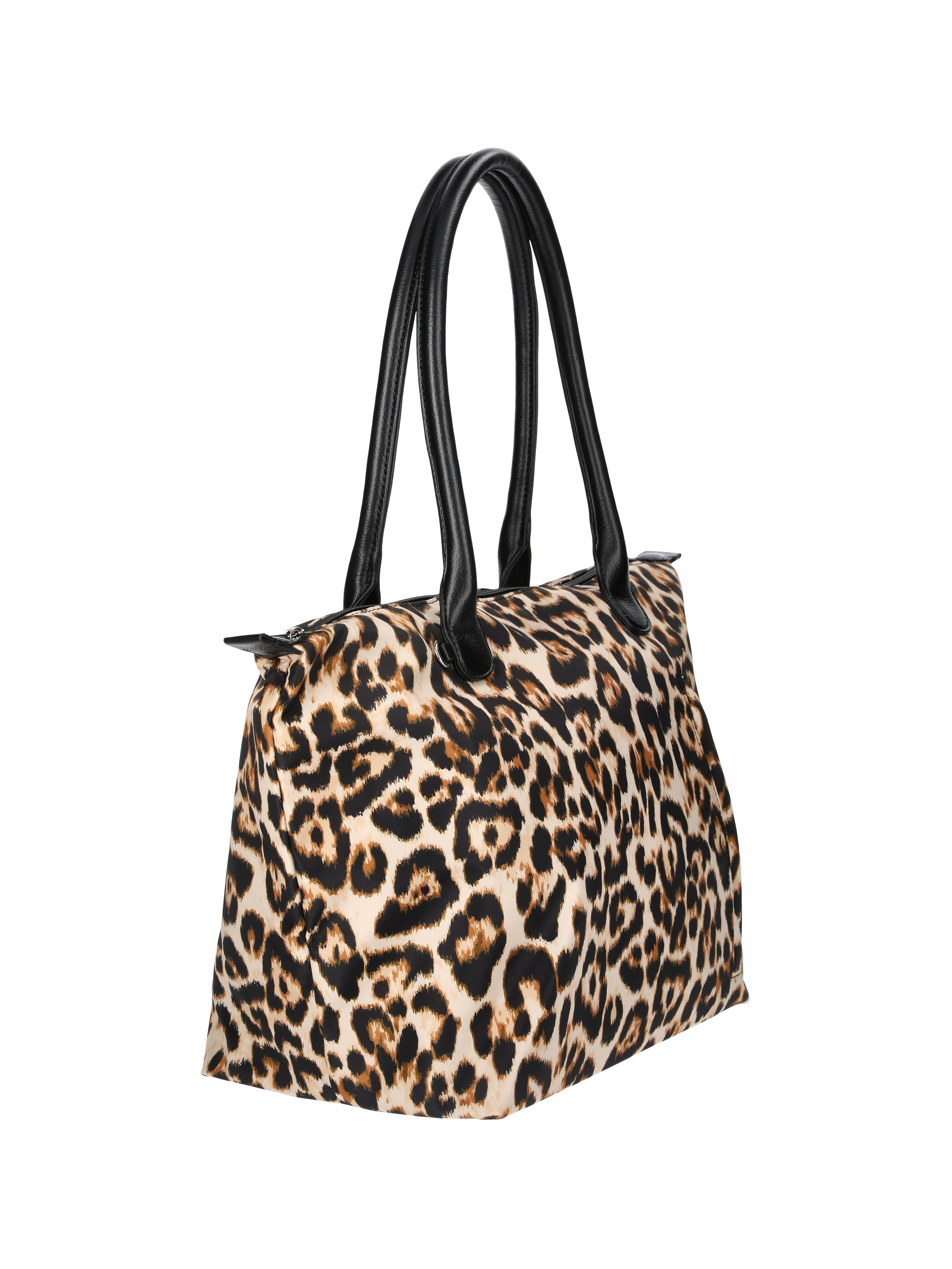 No Boundaries Women's Tote Bag, Natural Leopard