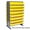 Gray, variant on Quantum Storage Systems B382125 QPRD-701 Double Sided Rack with 64 Red Euro Drawers - 24 x 36 x 60 in.