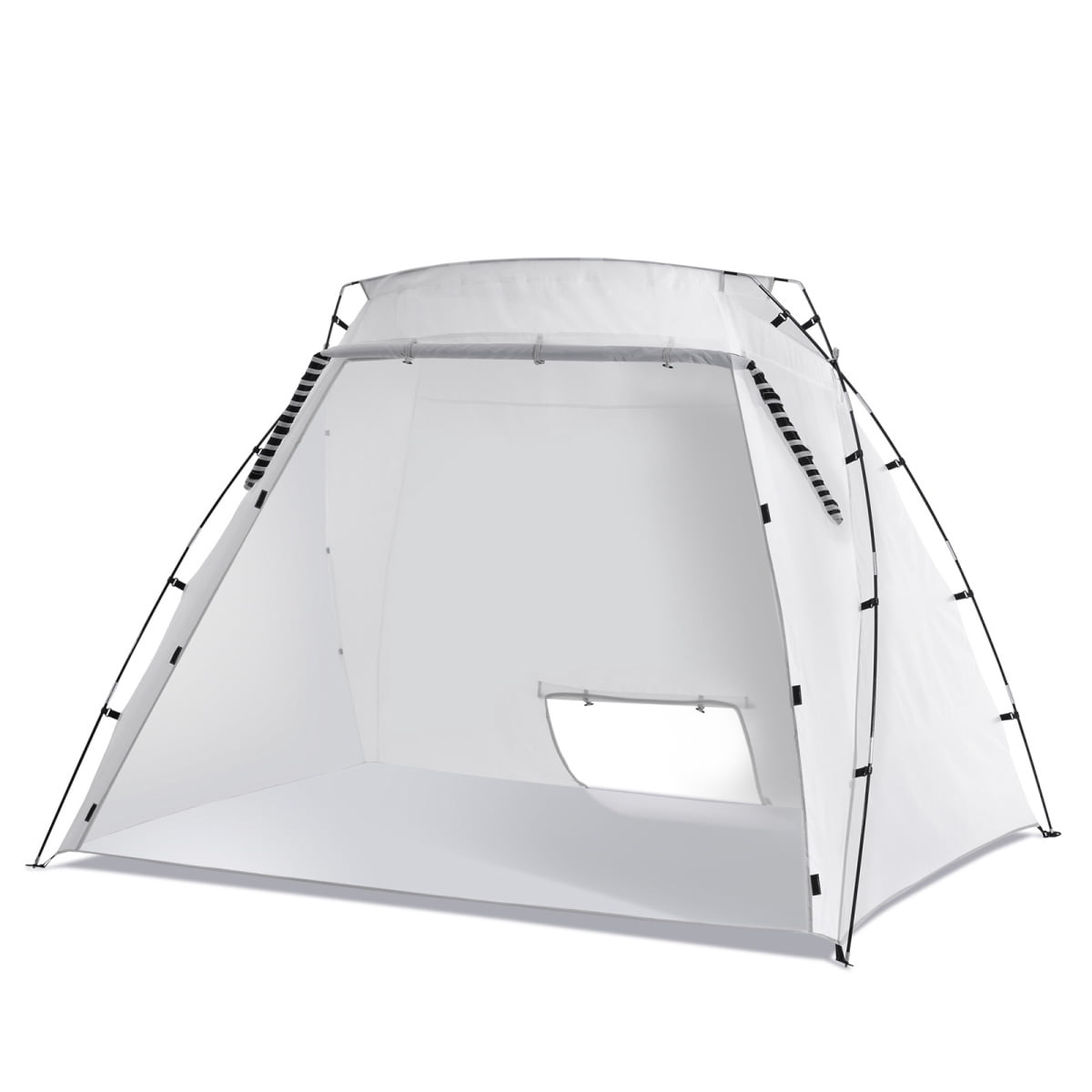 Portable Paint Booth Larger Spray Paint Tent with Built-in Floor Mesh Screen Painting Tent Station for Furniture
