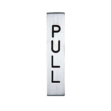 CRL 1446G Etched Aluminum with Black Letter
