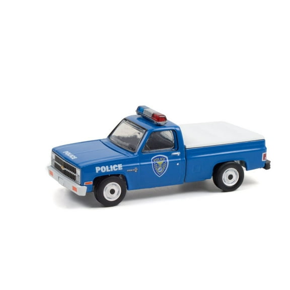 1981 Chevy C-10 Custom Deluxe, Blue/White - Greenlight 30278 - 1/64 scale Diecast Car