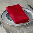 thumbnail image 2 of LA Linen 10-Pack Cloth Napkins, Washable Reusable Polyester Poplin Table Napkins, 18 by 18-Inch, Red, 2 of 3