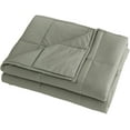 thumbnail image 1 of Chezmoi Collection Weighted Blanket (25 lbs 60"x80") Cool Heavy Cotton Blanket with Glass Beads, Evergreen Fog, 1 of 4