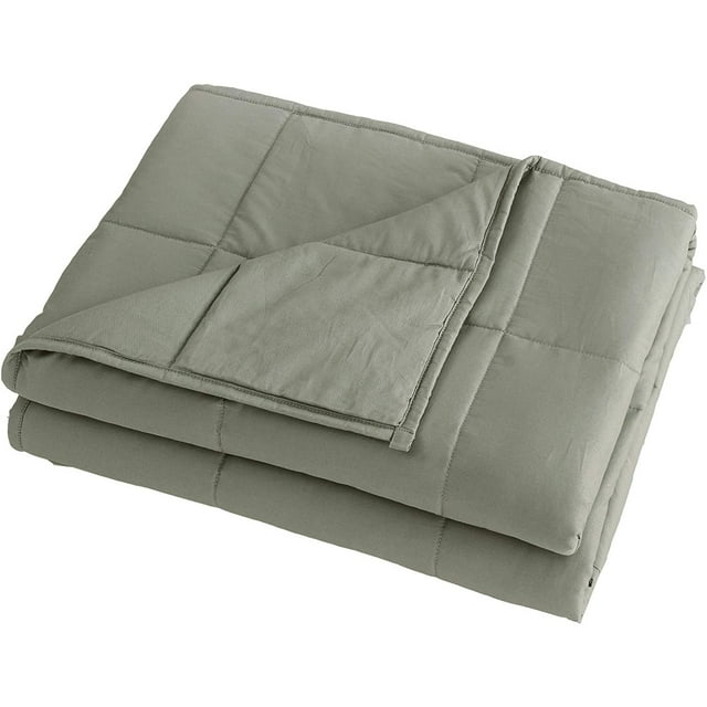 Chezmoi Collection Weighted Blanket (20 lbs 60"x80") Cool Heavy Cotton Blanket with Glass Beads