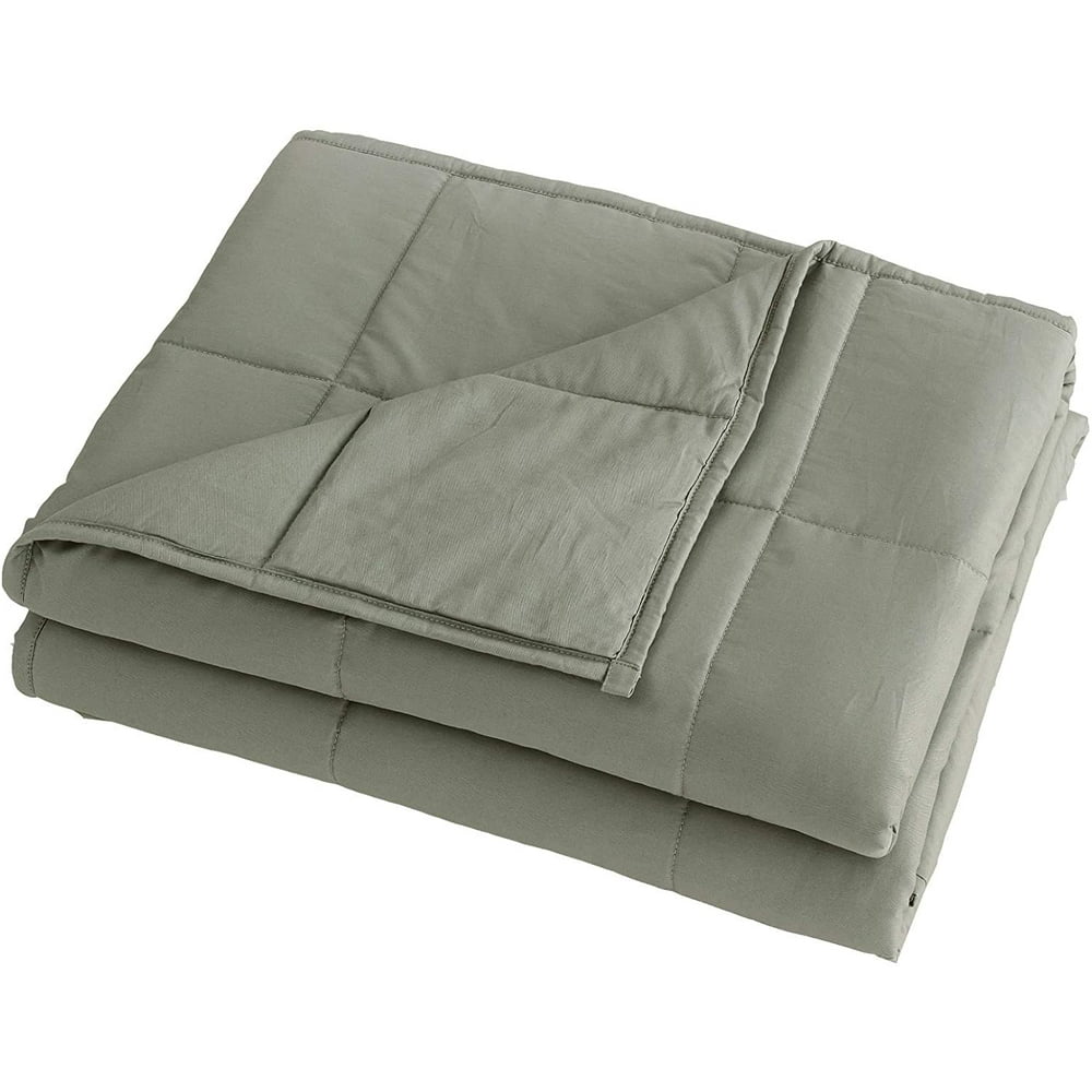 Chezmoi Collection Weighted Blanket (17 lbs 60"x80") Cool Heavy Cotton