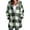 GN2, variant on Women's Plush Coat, Hooded Long Sleeve Plaid Zipper Jacket with Pockets, Loose Fit Fleece Lined Outerwear for Winter Casual Style and Warmth-Black