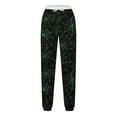 thumbnail image 5 of Teissuly Nouvelle Arrivée Pantalon de Survêtement pour Femmes Mode Halloween Toile d'Araignée Imprimée Taille Élastique Cordon de Serrage Bas Resserré Pantalon Décontracté à la Cheville avec Poches, Taille P-2TG, 5 of 5