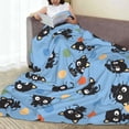 thumbnail image 5 of Chococat Fleece Blanket Super Soft Cozy Throw Blanket 80"X60", Lightweight Fuzzy Comfy Flannel Blanket Warm Plush Throw Blankets For Couch, Sofa, Bed, 5 of 8