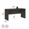 thumbnail image 2 of Echo 60W Credenza Desk in Charcoal Maple - Engineered Wood, 2 of 7