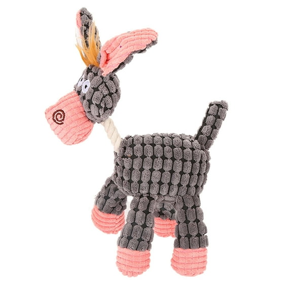 UDIYO Donkey Shape Sound Squeaky Squeaker Pet Dog Chewing Bite Teeth Cleaning Play Toy