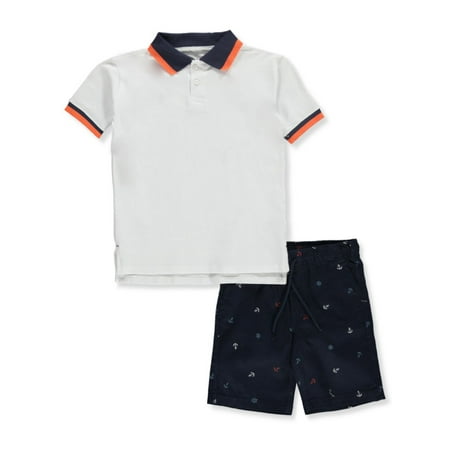 

Hawk Boys 2-Piece Shorts Set Outfit - white 3t (Toddler)