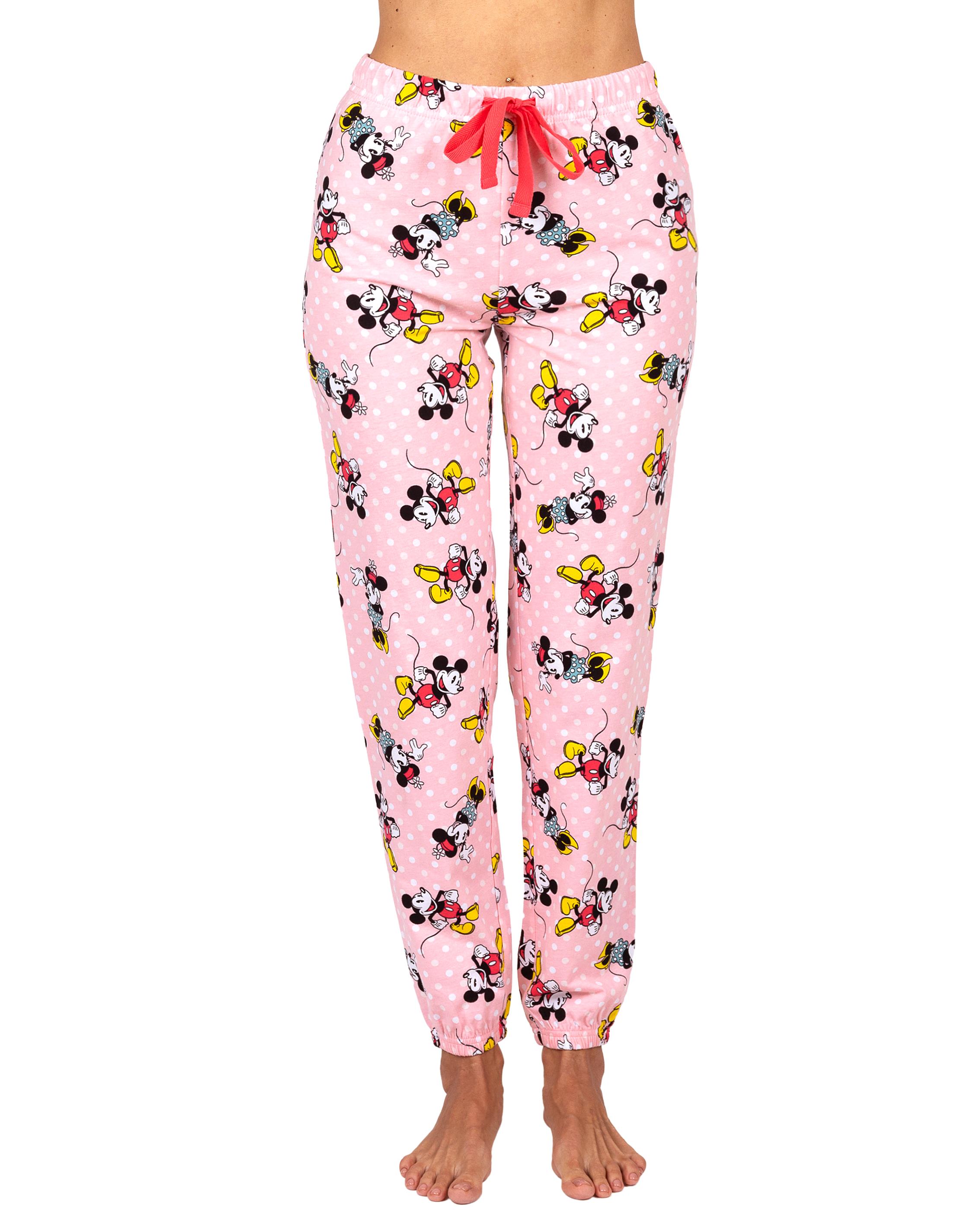 Disney Mickey and Minnie Mouse Womens Cotton Pajama Pants, Sleepwear Bottoms, Mickey and Minnie, Size: 2X, Mickey Mouse - image 3 of 4