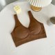thumbnail image 1 of Ropa interior sencilla e informal de talla grande para mujer, sujetador con base de tubo y copa fija de látex Sense, sujetador envolvente para mujeres de mediana edad y mayores, 1 of 4