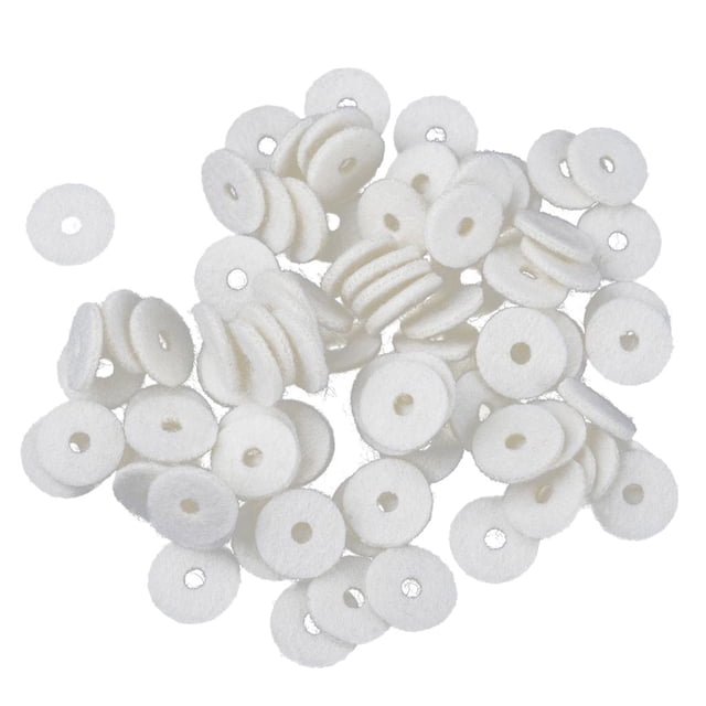 Paquete de 90 Perforaciones de riel de Equilibrio de Fieltro Blanco Sunnimix Punzones de riel frontal para piano