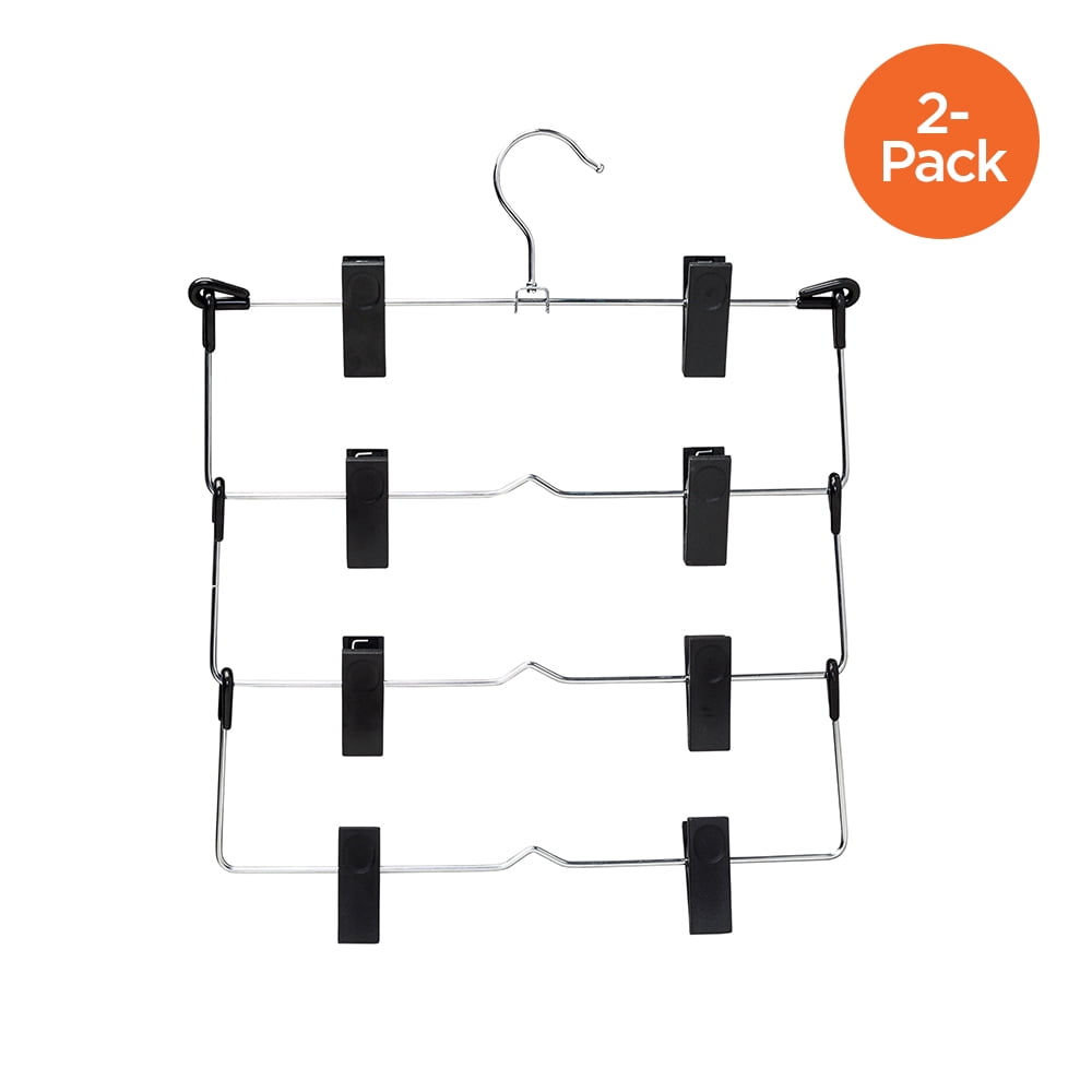 Chrome Honey-Can-Do CHR 4Tier Skirt Hangers