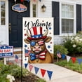 thumbnail image 7 of AZXY 4th of July Garden Flag 15.7x23.6 Inch Double Sided Patriotic Cow Welcome Outdoor Yard Decorations, 7 of 7