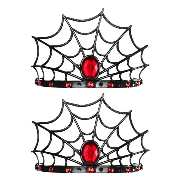 KAKOWELY 2 diademas de telaraña para Halloween, diadema para el pelo para fiesta de Halloween