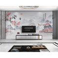 thumbnail image 4 of Papel tapiz personalizado con diseño de paisaje de estilo chino en 3D para decoración de pared, mural para dormitorio, decoración del hogar, 4 of 5