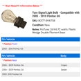 thumbnail image 2 of Turn Signal Light Bulb - Compatible with 2005 - 2010 Pontiac G6 2006 2007 2008 2009, 2 of 2
