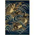 thumbnail image 3 of Póster de arte japonés vintage con vista nocturna del monte Kanagawa, la gran ola, la rana, el pájaro y la cascada, impresiones para decoración de la habitación del hogar, pintura de pared, 3 of 5