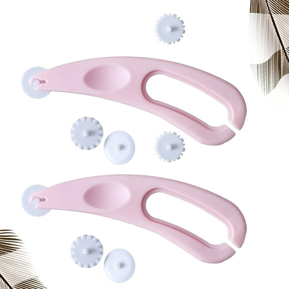 unbranded  2 Sets Fondant Cake Mold Dough Icing Smoother for Decorating Decorator Pink