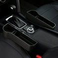 thumbnail image 2 of 1Pc Car Seat Crevice Gaps Storage Box ABS Plastic Auto Drink Pockets Organizers Universal Size Seats Interior Accessories(Suitable for Copilot Seat), 2 of 2
