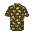 thumbnail image 3 of Daiia Cute Cartoon Bees Hawaiian Shirt for Men Gentle Cotton Regular Short Sleeve Casual-XX-Large, 3 of 9