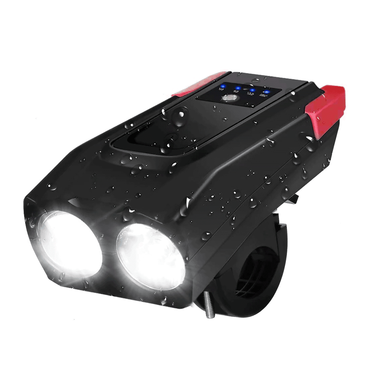 Rear Lamp Rechargeable Cycling Lights Details about   1/2 Set 8000 Lumen USB Bicycle LED Front 