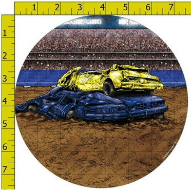 Monster Jam Full Throttle Fun Edible Cake Topper Image [DecoSet Background Only] 8" Round