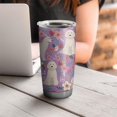 thumbnail image 4 of 20 Oz Goldendoodle Dog and Flower Floral Coffee Tumbler Double Wall Insulated Stainless Steel Water Bottle | Metal Reusable Thermoses Flask with Cup Cap | Leak & Sweat Proof with Anti-Dust Lid, 4 of 7