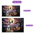 thumbnail image 5 of Spooky Halloween Night Witch Dalmatian Glowing Pumpkins Indoor Rug Dog Lover Carpet Living Bed Room Sofa Home Decor - 12015, 5 of 5