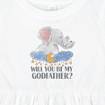 thumbnail image 4 of Inktastic Will You Be My Godfather? Elephants Moon and Stars Girls Baby Dress, 4 of 5