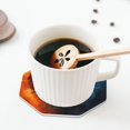 thumbnail image 5 of Bingfone Vintage Red And Blue Fire Cat Leather Drinks Coasters with Set of 6,Suitable for Home Kitchen,Coffee Cup Coasters Home Gift, 5 of 7